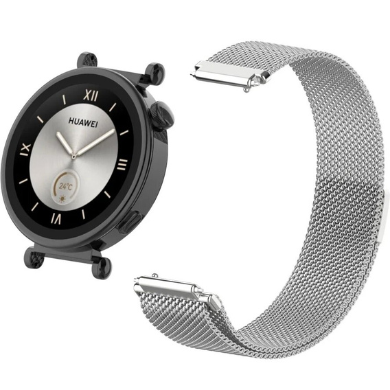 Bransoleta Milanese 18mm do Garmin Vivoactive 4S / Venu 2S, Black