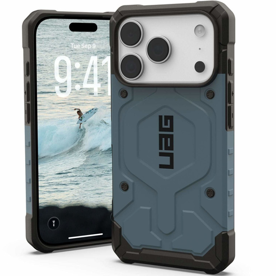 Pouzdro Urban Armor Gear pro iPhone 17 Pro Max, Pathfinder MagSafe, Cloud Blue