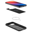Pouzdro Spigen pro Google Pixel 9A, Thin Fit Mag, černé + 9H tvrzené sklo