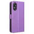 Klopové pouzdro pro Oppo A17, Wallet Smart Magnet, fialové