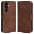 Klopové pouzdro pro Samsung Galaxy A35 5G, Card Slot, hnědé
