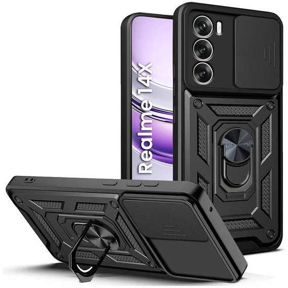 Pouzdro pro Realme 14X / Realme C75, CamShield Slide, černé