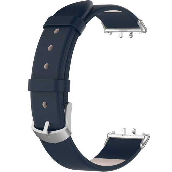 Kožený řemínek pro Samsung Galaxy Fit 3, modrý