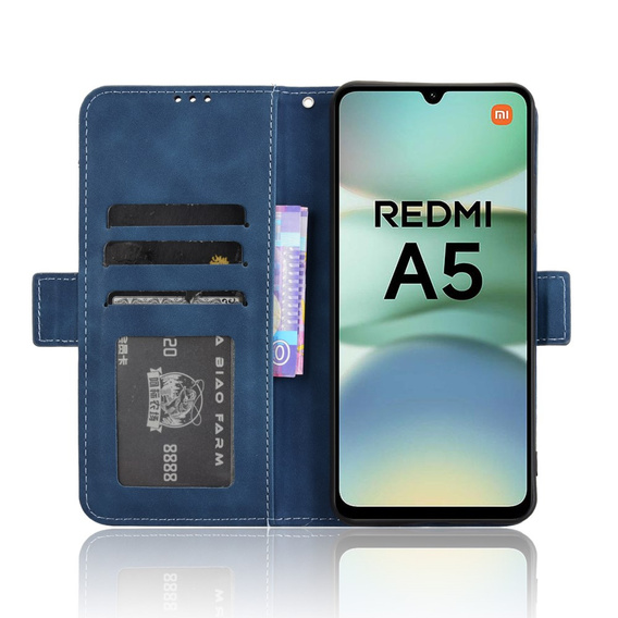 Klopové pouzdro pro Xiaomi Redmi A5, Card Slot, námořnicky modré