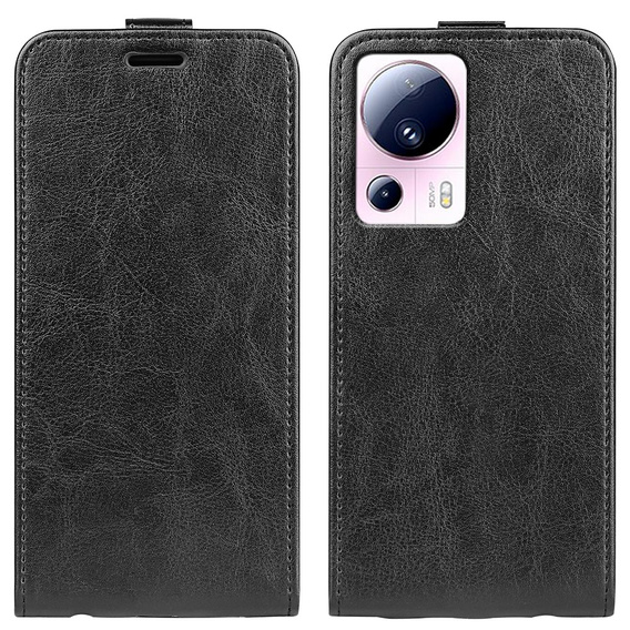 Klopové pouzdro pro Xiaomi 13 Lite, Flip, černé