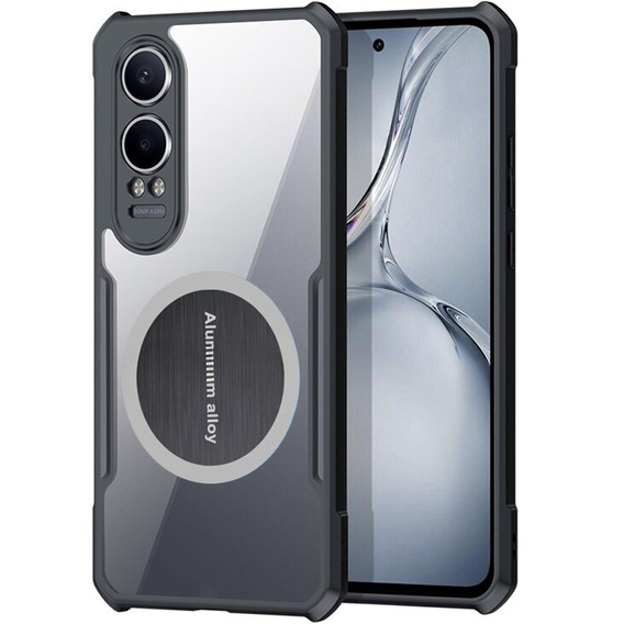 Pouzdro pro OnePlus Nord CE4 Lite, s magnetickou fólií, transparentní / černé