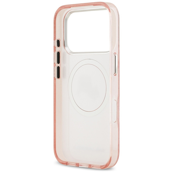 Pouzdro Karl Lagerfeld IML Glitter Karl & Choupette Heads Logo MagSafe pro iPhone 17 Pro Max