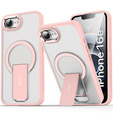 Pouzdro pro Iphone 16E, matný stojánek, pro MagSafe, růžové
