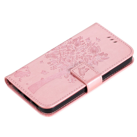 Klopové pouzdro pro Xiaomi 13T / 13T Pro, strom, růžové rose gold