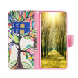 Klopové pouzdro pro Samsung Galaxy M34, Wallet, tree of life, bílé