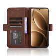 Klopové pouzdro pro Xiaomi Poco F7 Pro, Card Slot, hnědé