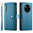 Klopové pouzdro pro Realme 14 Pro 5G, Wallet Zipper Pocket, modré