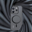 Pouzdro pro Xiaomi Redmi Note 14 4G, pro MagSafe, ERBORD Matt Case, černý + sklo na displej