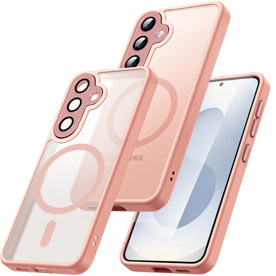 Matné pouzdro pro iPhone 17 Pro, pro MagSafe, průsvitné růžové