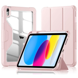 Pouzdro pro iPad 11" 2025 A16 (11 gen.) / iPad 10.9" 2022 (10 gen.), Smartcase Hybrid, se slotem na stylus, růžové
