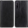 Pouzdro pro Sony Xperia 1 V, Wallet Litchi Leather, černé