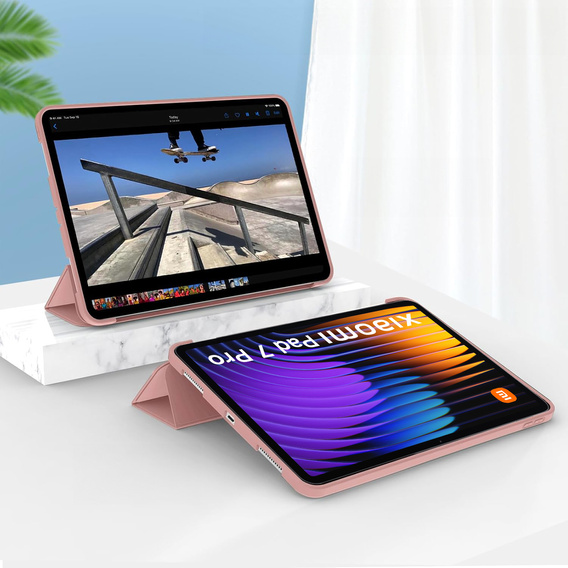 Pouzdro pro Xiaomi Pad 7 / 7 Pro, Smartcase, růžové