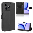 Klopové pouzdro pro Realme Note 50, Wallet Smart Magnet, černé
