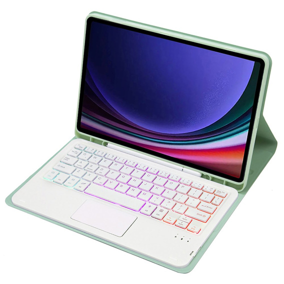 Pouzdro + klávesnice Samsung Galaxy Tab A9+, with touchpad, černé