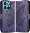 Klopové pouzdro pro Motorola Edge 60 / 60 Fusion, Butterfly, fialové