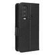 Klopové pouzdro pro Cat S75 5G, Wallet Litchi Magnet, černé