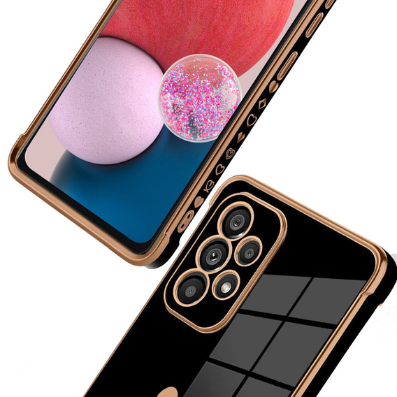 Pouzdro pro Samsung Galaxy A13 4G, Electro heart, černé