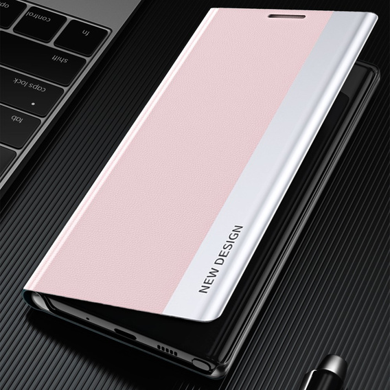 Klopové pouzdro pro Samsung Galaxy S22 5G, Side Magnetic, růžové
