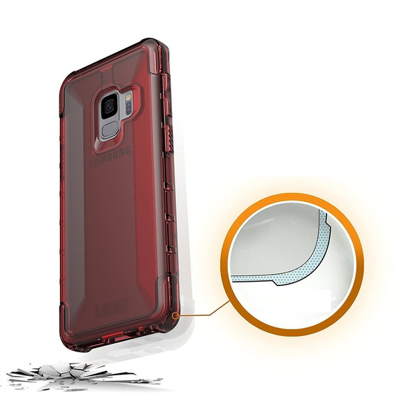 Pouzdro Urban Armor Gear pro Samsung Galaxy S9, Plyo, červené