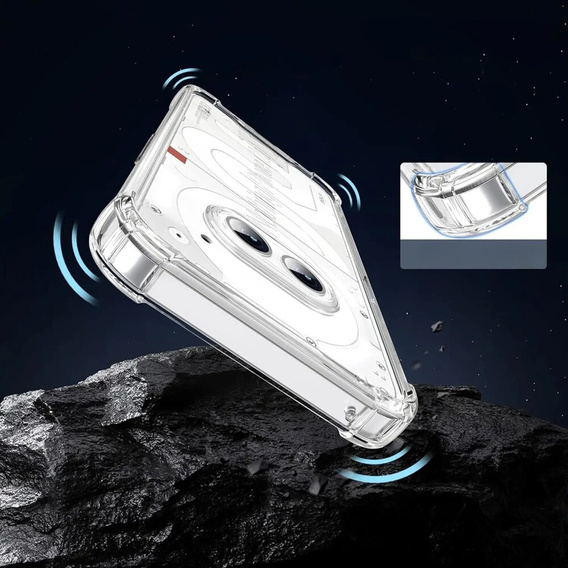 Pouzdro pro Nothing Phone 2a, Dropproof, průhledné