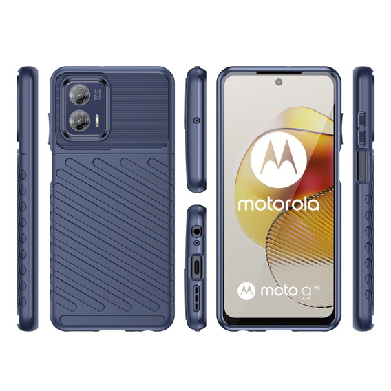 Pouzdro pro Motorola Moto G73 5G, Thunder, modré