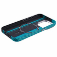 Pouzdro pro iPhone 15 Pro Max, Carbon Fiber MagSafe, černá / modrá