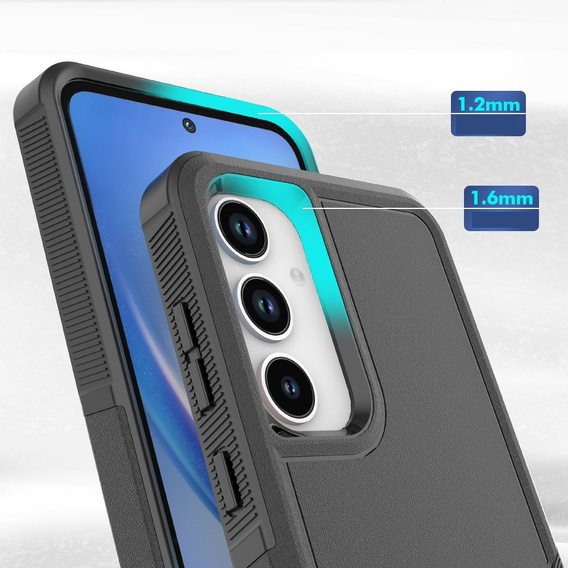 Pancéřované pouzdro pro Samsung Galaxy A55 5G, Dual Shockproof, černé
