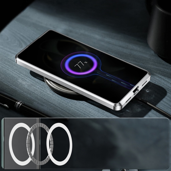 Ochranné pouzdro na fotoaparát pro Xiaomi 13T / 13T Pro, CamShield MagSafe, průhledná / stříbrná