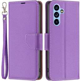 Klopové pouzdro pro Samsung Galaxy A54 5G, Wallet Litchi Magnet, fialové