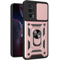 Pouzdro pro Xiaomi Poco F5 Pro, CamShield Slide, růžové rose gold