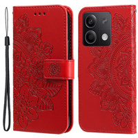 Klopové pouzdro pro Xiaomi Redmi Note 13 5G, Mandala, červené