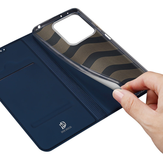 Pouzdro Dux Ducis pro Xiaomi Redmi Note 13 5G, Skinpro, námořnicky modré