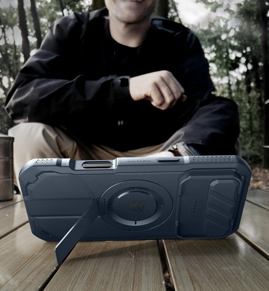 Pancéřové pouzdro Dexnor se stojánkem a spouští fotoaparátu, pro MagSafe pro iPhone Air