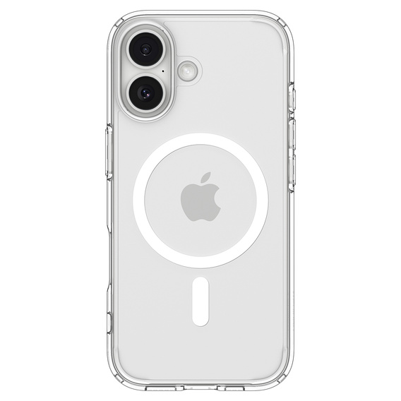 Spigen Ultra Hybrid MagSafe pouzdro pro iPhone 17, čiré/bílé