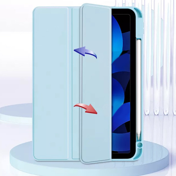 Pouzdro pro iPad 10.9 2022 10 Gen, Smartcase Hybrid, se slotem na stylus, modré