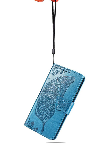 Klopové pouzdro pro Oppo Reno 12, Butterfly, modré