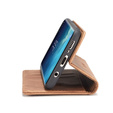 Pouzdro CASEME pro Samsung Galaxy S8, Leather Wallet Case, hnědé