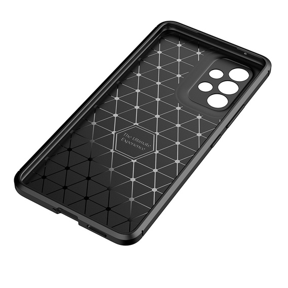 Pouzdro pro Samsung Galaxy A53 5G, Carbon Gel, černé