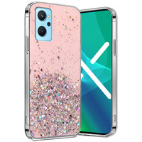 Pouzdro pro Realme 9i / Oppo A96, Glittery, růžové