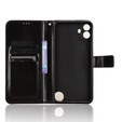 Klopové pouzdro pro Nothing CMF Phone 1, Crazy Horse Wallet, černé