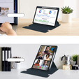 Pouzdro s klávesnicí pro Lenovo Tab M11, Rotary 360° Leather, námořnicky modré