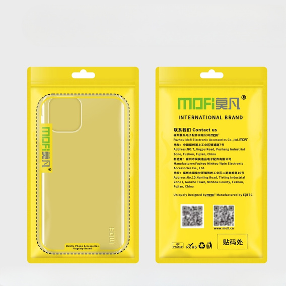 Pouzdro MOFI pro Huawei Nova Y61, tenké, průhledné