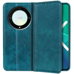 Pouzdro pro Honor Magic 5 Lite 5G, Wallet Litchi Leather, zelené