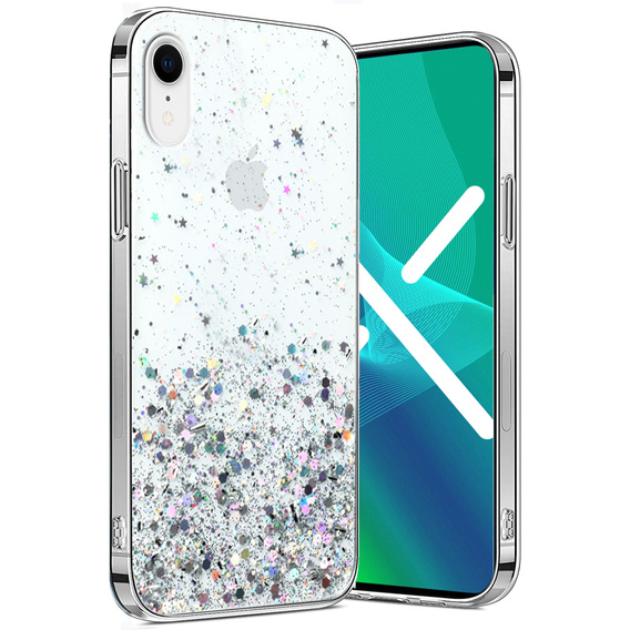 Pouzdro pro iPhone XR, Glittery, průhledné