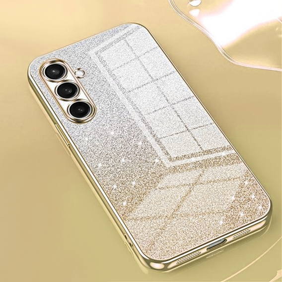 Pouzdro Glitter Case CamShield pro Samsung Galaxy A57 5G, zlaté